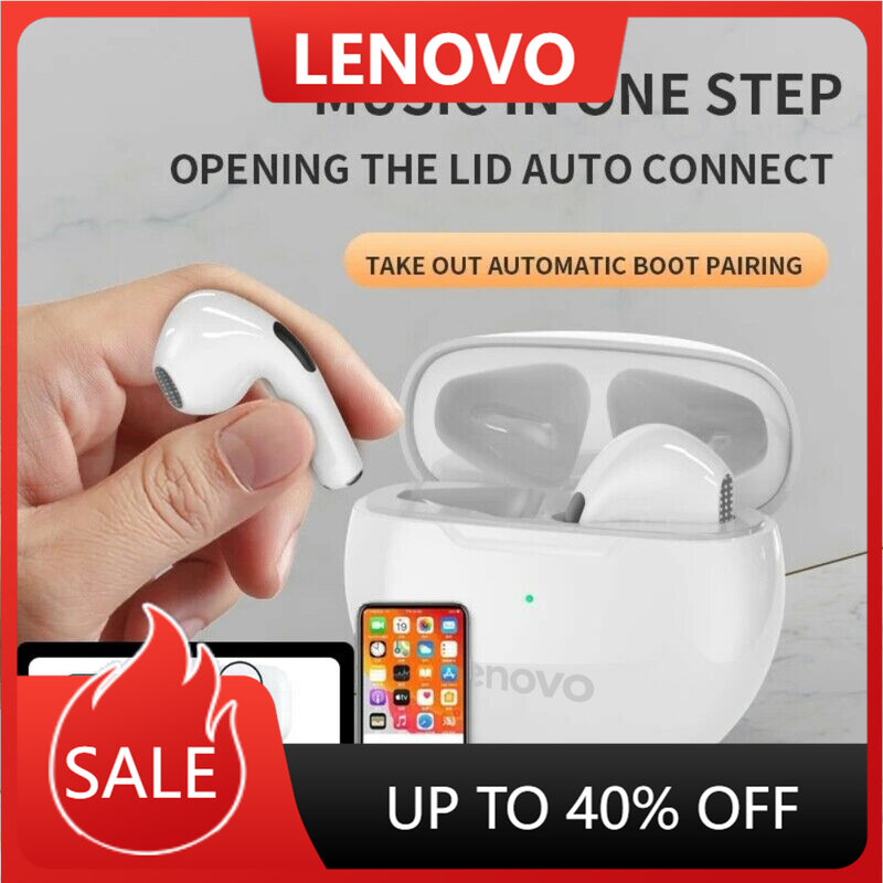 Lenovo drahtlose Bluetooth-Kopfhörer Schlaf Ohrhörer In-Ear-Sport-Ohrhörer Headset Touch Control Sport-Headset Stereo-Ohrhörer