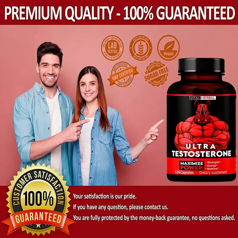 Energy Booster for Men - Helps Increase Strength, Endurance, Energy - Endurance Testing Booster for Muscle Growth