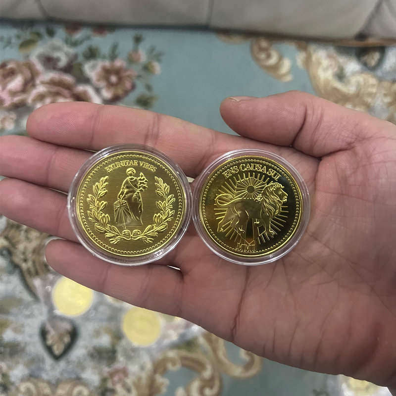 Película John Wick Continental Hotel Moneda de Oro coleccionando monedas, accesorios de Cosplay, colección de accesorios de alta calidad