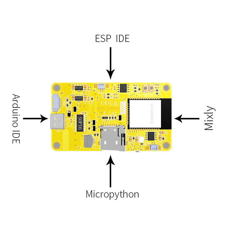 Макетная плата ESP32 Arduino LVGL с Wi-Fi и Bluetooth, 2,2 дюйма, 240*320, умный экран дисплея 2,2 дюйма