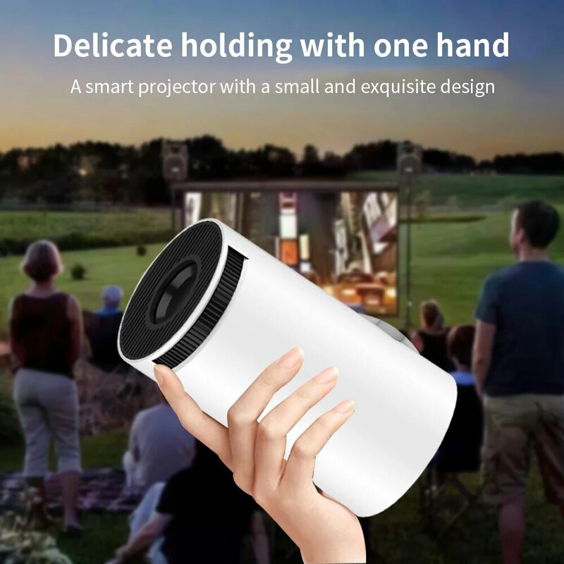 SALANGE-Projecteur HY300 pour XiaoMi Android, WIFI, Home Cinéma, 720P, 1080P, 4K, Extérieur, Prise en Charge HDMI, USB, Style Libre