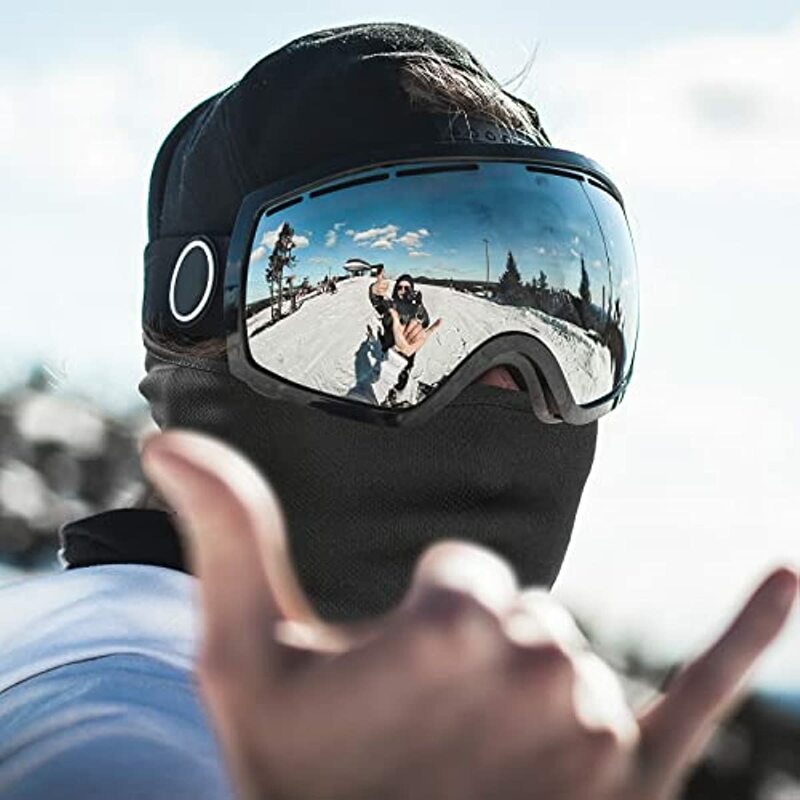 Passamontagna maschera da sci maschera da sci per uomo donna maschera integrale cappuccio Tactical Snow moto Running Cold Weather