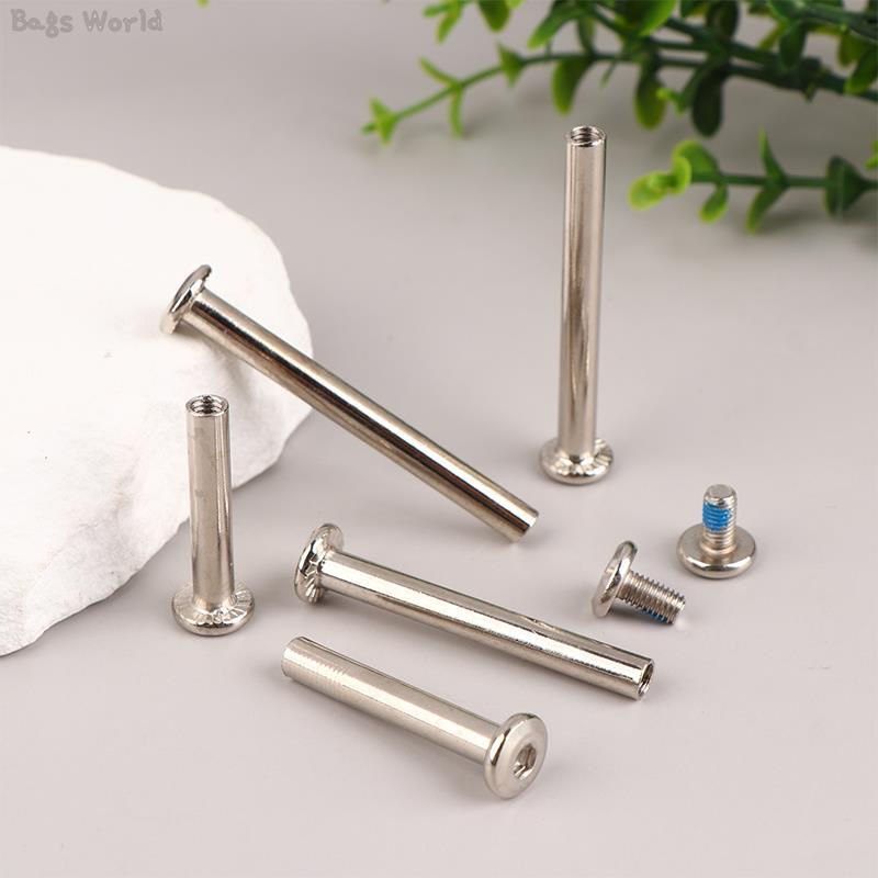 2Sets Stainless Steel Luggage Screws, Luggage Accessories Luggage Wheels Bolts 6*33/38/50/55/60mm