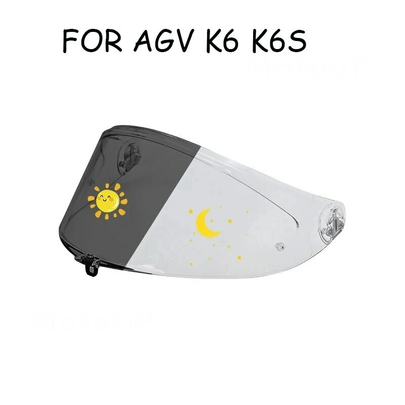 Photochromic Visor for AGV K6 K6s Helmet Glasses Screen Shield Windshield Accessories Parts Autochromic Lens