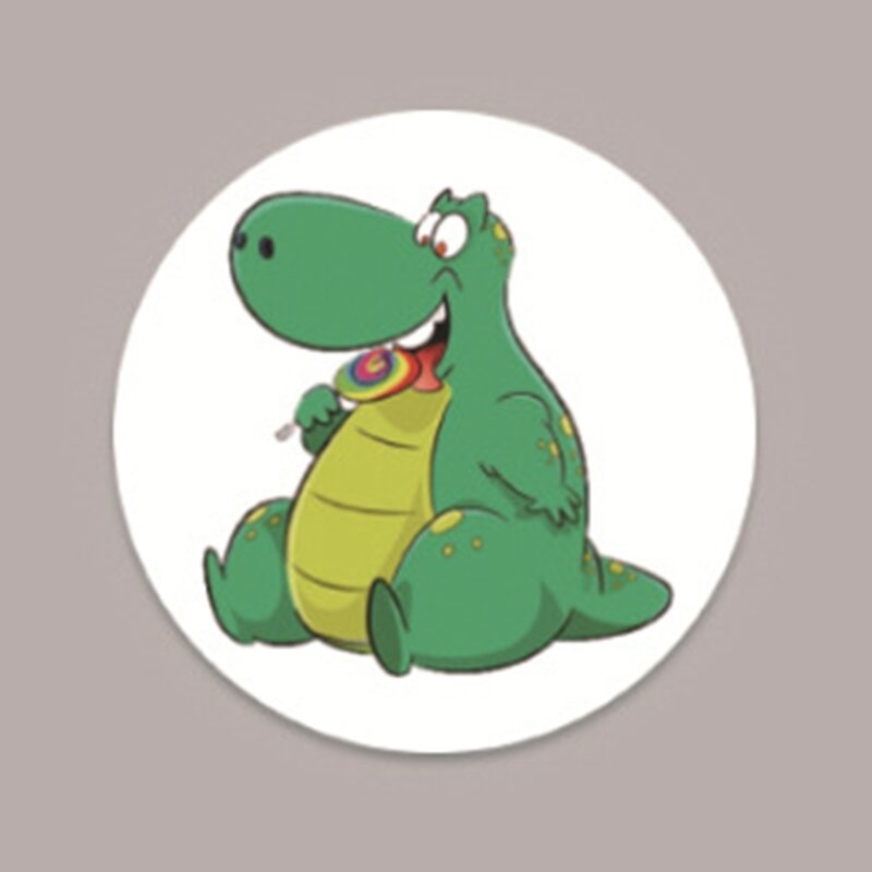 Cartoon Dinosaurus Patroon Zindelijkheidstraining Stickers Potje TargetStickers voor Baby 85LE