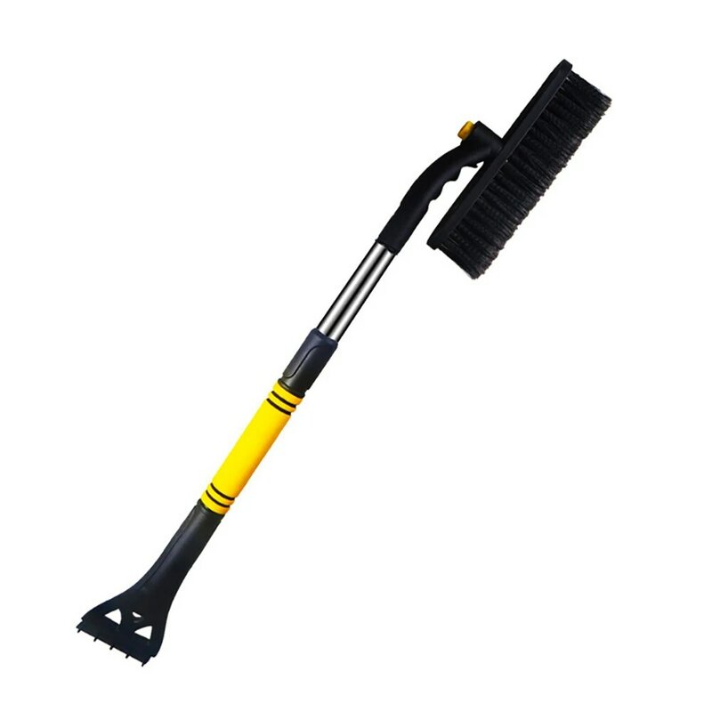 Universal Car Snow Shovel Brush Rotating Telescopic Car Windshield Deicing Cleaning Tool 3in1 Detachable Snows Ice Scraper Tools