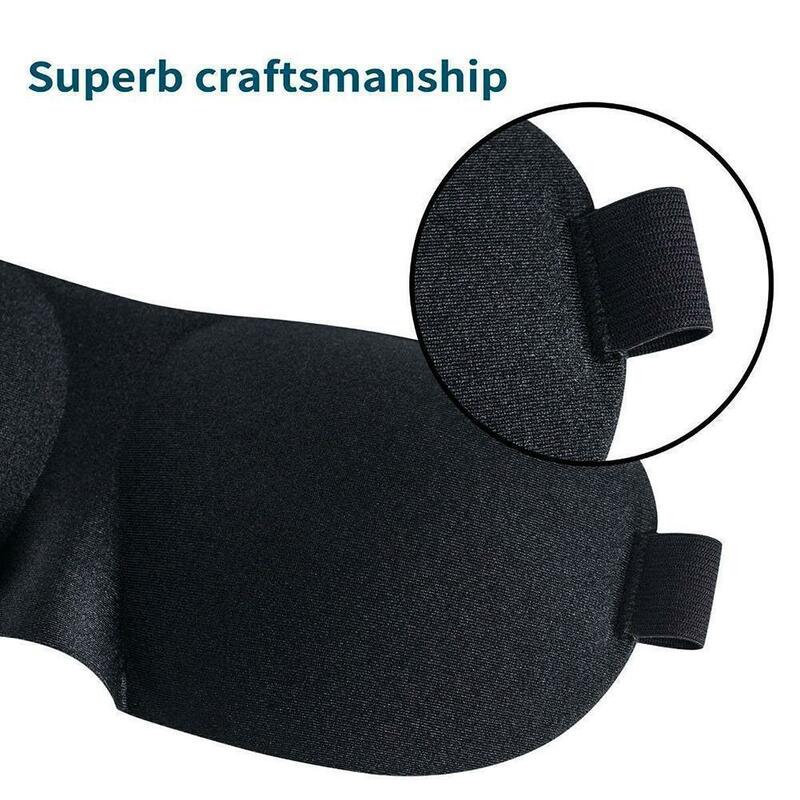 3D Ultra-miękka oddychająca tkanina maska do spania do powiek przenośna podróżna podpórka na oczy pokrywa przepaska na oko maska do spania