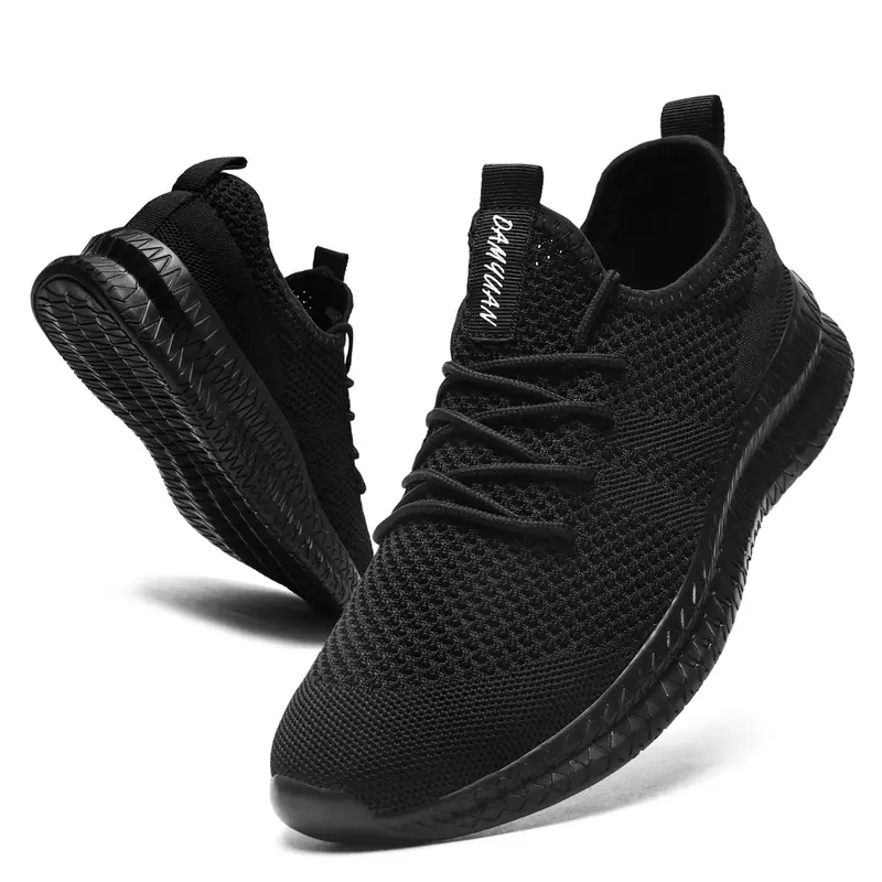 Men Running Shoes Lightweight Breathable Casual Sneakers Non-slip Outdoor Men Sneakers Mesh White Big Size Zapatillas De Deporte