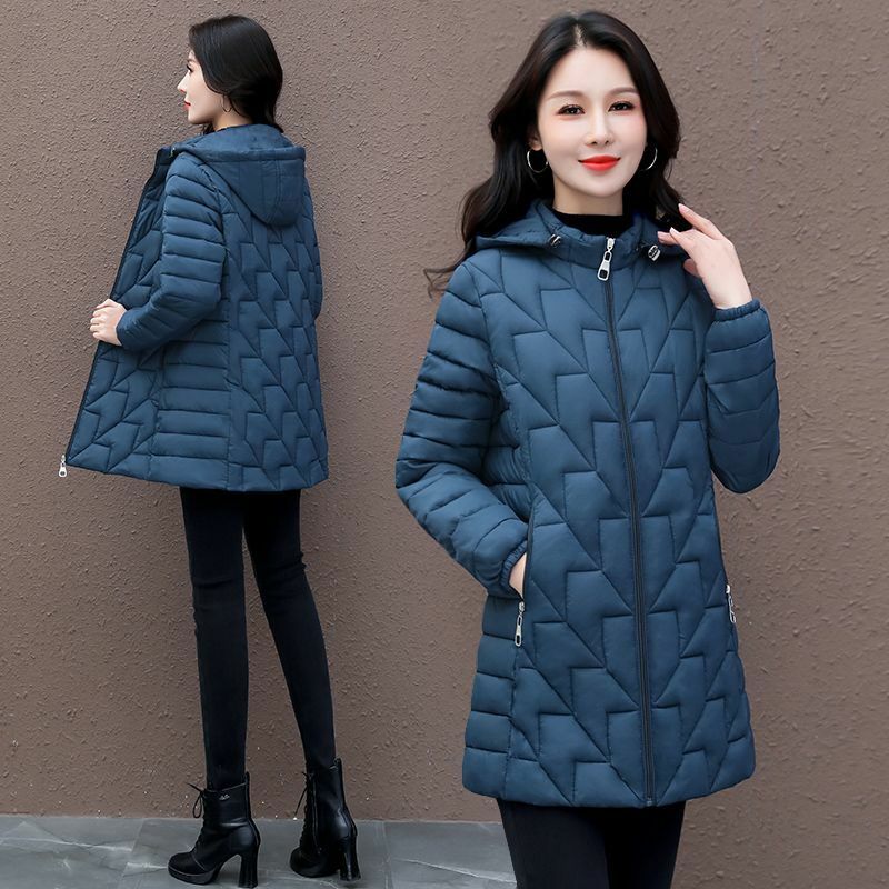 2023 New Women Down Cotton Coat Winter Jacket Female Mid Length Version Parkas Given To Philandering Outwear warm thick Overcoat