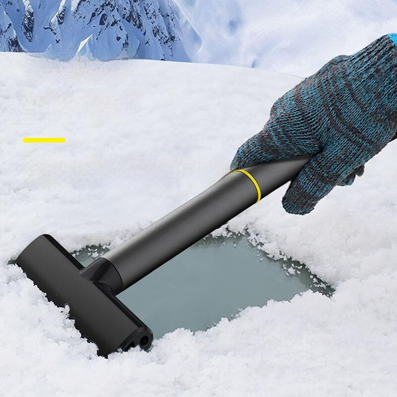Car Multifunctional Alloy Snow Shovel Defrosting De-Icing Shovel Ice Scraper Glass Ice Breaker Car Snow Sweeping Tools