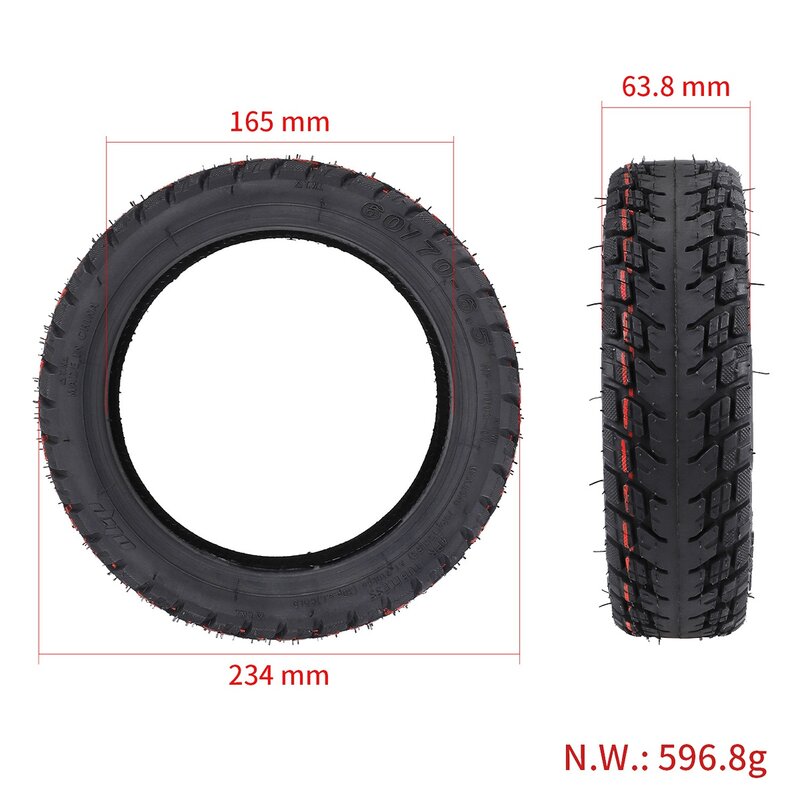 Schlauch loser Reifen für max g30 Serie 60/70-6,5 Offroad-Reifen Elektro roller verdickt explosions geschützten Reifen mit Düse