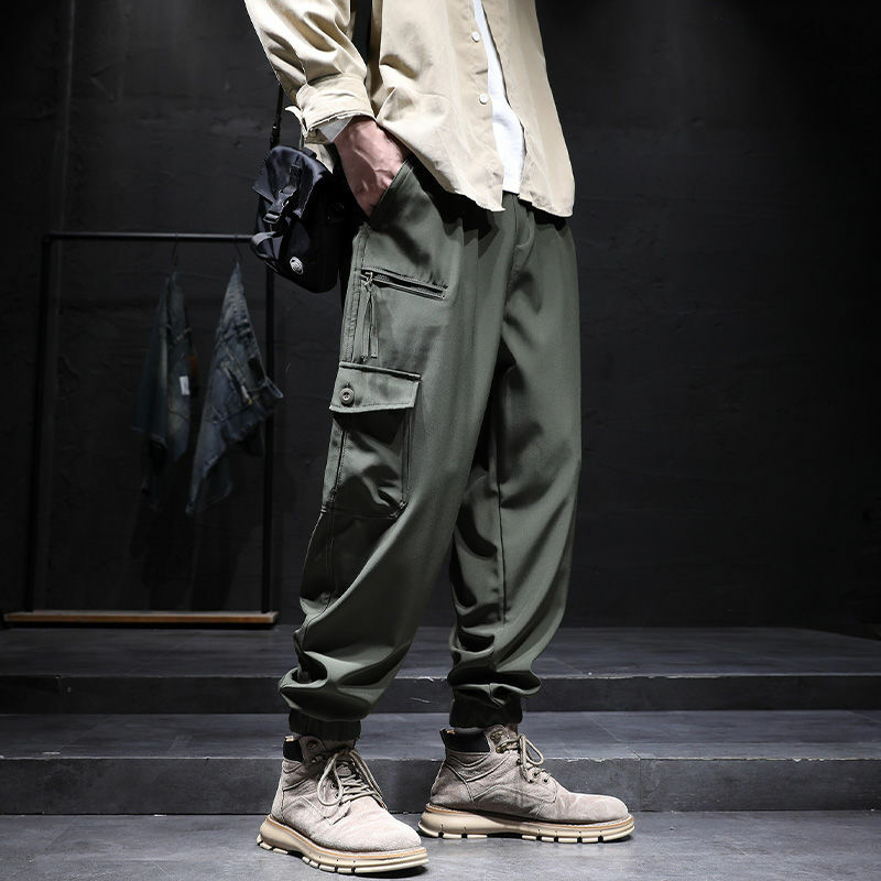 Мужские весенние брюки-карго с несколькими карманами, уличные походные водонепроницаемые брюки, износостойкие тренировочные комбинезоны, мужские брюки D07