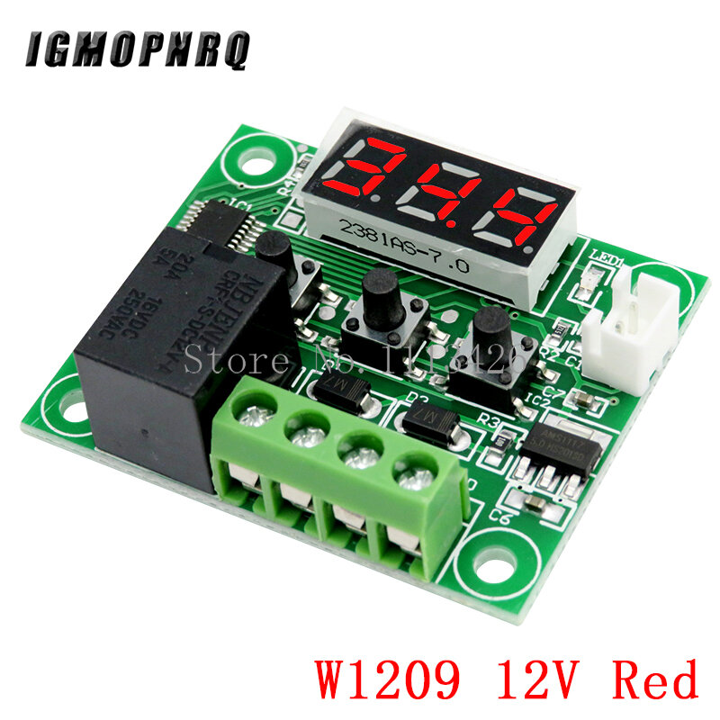 Контроллер температуры W1209 мини-термостат, инкубационный термостат, переключатель контроля температуры