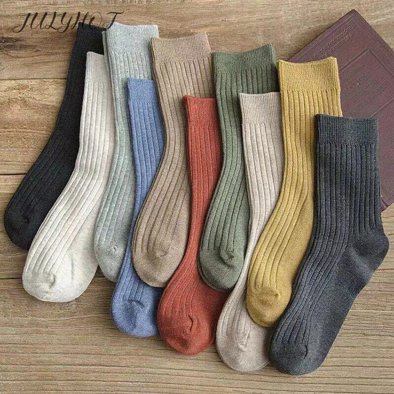 Houd Warm En Koud Buitenshuis Katoen Gebreid Comfortabele Losse Katoenen Gebreide Sokken Voor Dames Sokken