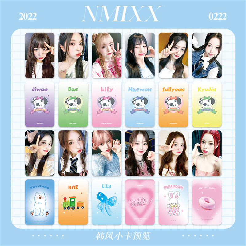 Kpop NMIXX Photocard Albums Lomo Card HAEWON BAE JIWOO Photo Postcard Collection Card for Fans Gift