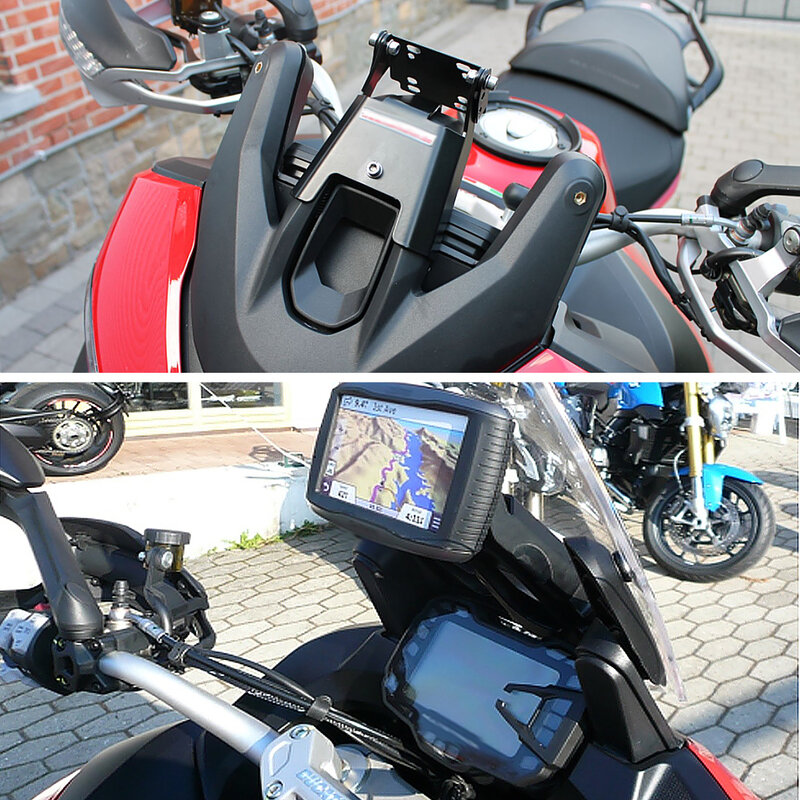 Untuk Ducati Multistrada 1200 Enduro 950 950S 1260 1260GT Dudukan Ponsel Braket Navigasi Dudukan Angin GPS Ponsel Pintar