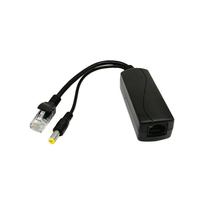 48V do 12V złącza POE Adapter kabel Splitter wtryskiwacz zasilacz dla Huawei dla Hikvision Power over Ethernet dla IP Camea