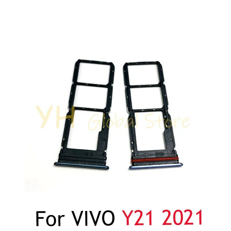 For VIVO Y21 Y21S 2021 Y21A Y21E Y21T Y21G 2022 Sim Card Slot Tray Holder Sim Card Repair Parts