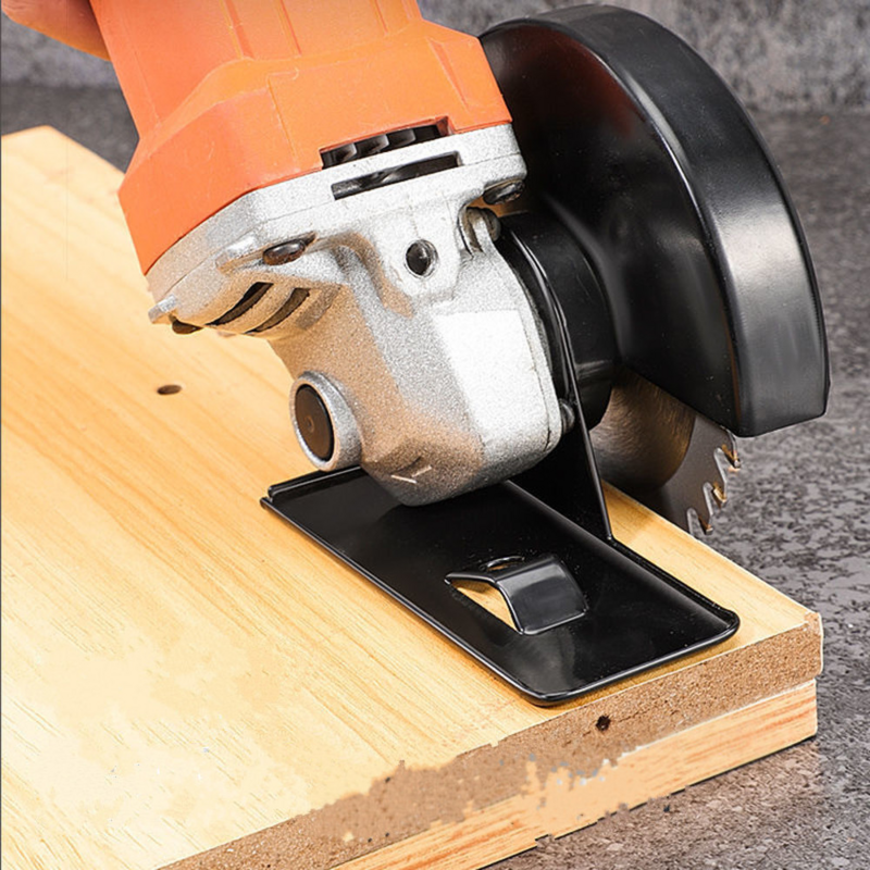 Suporte de balanço de rebarbadora ajustável Suporte de aço espessado Base de máquina de corte DIY Ferramentas de madeira