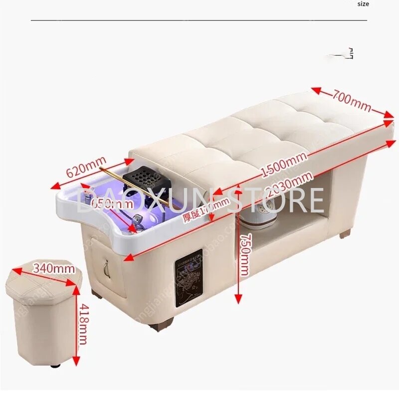 Shampoo giapponese sedia testa Spa fumigazione circolazione dell'acqua attrezzature per parrucchieri sedia Lettino Massaggio mobili MQ50SC