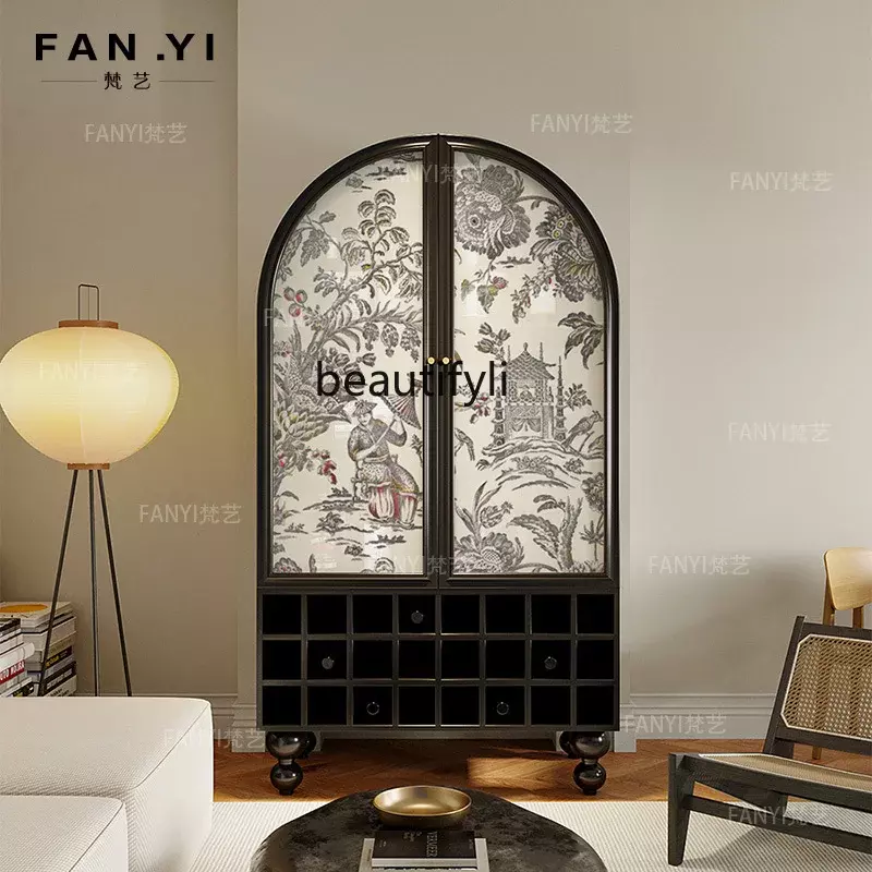 Creative Wine Cabinet Living Room Integrated Wall Storage Cabinet Household Multi-Functional Storage Cabinet Clothes Closet