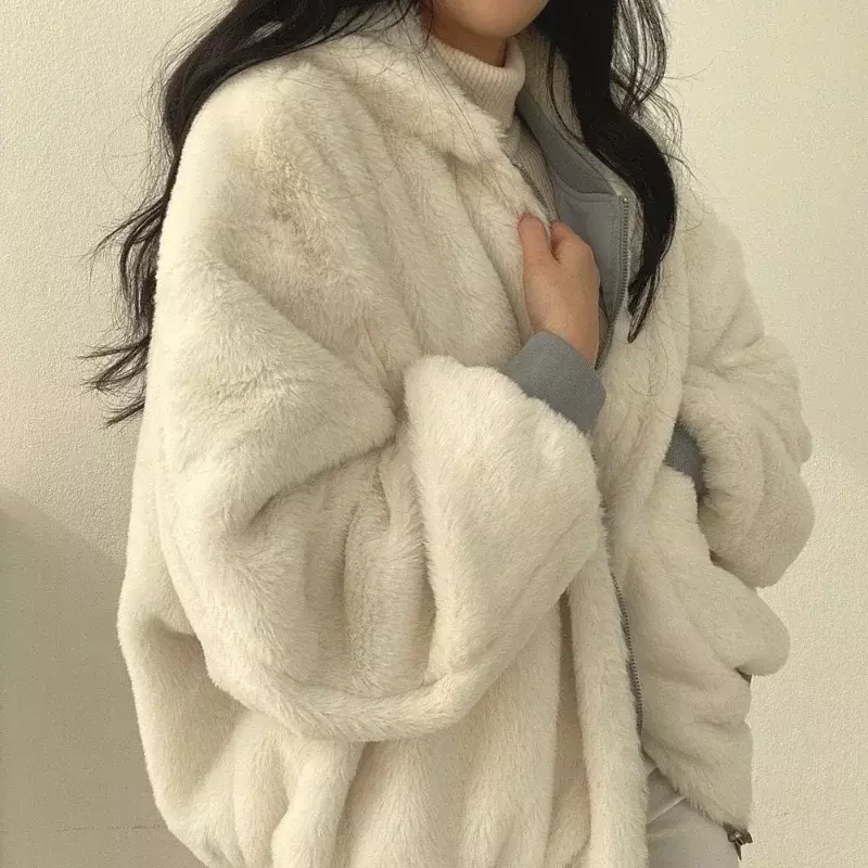 Chaqueta de algodón con capucha de estilo coreano para mujer, abrigo grueso de terciopelo, ropa de lana de cordero, invierno, nuevo