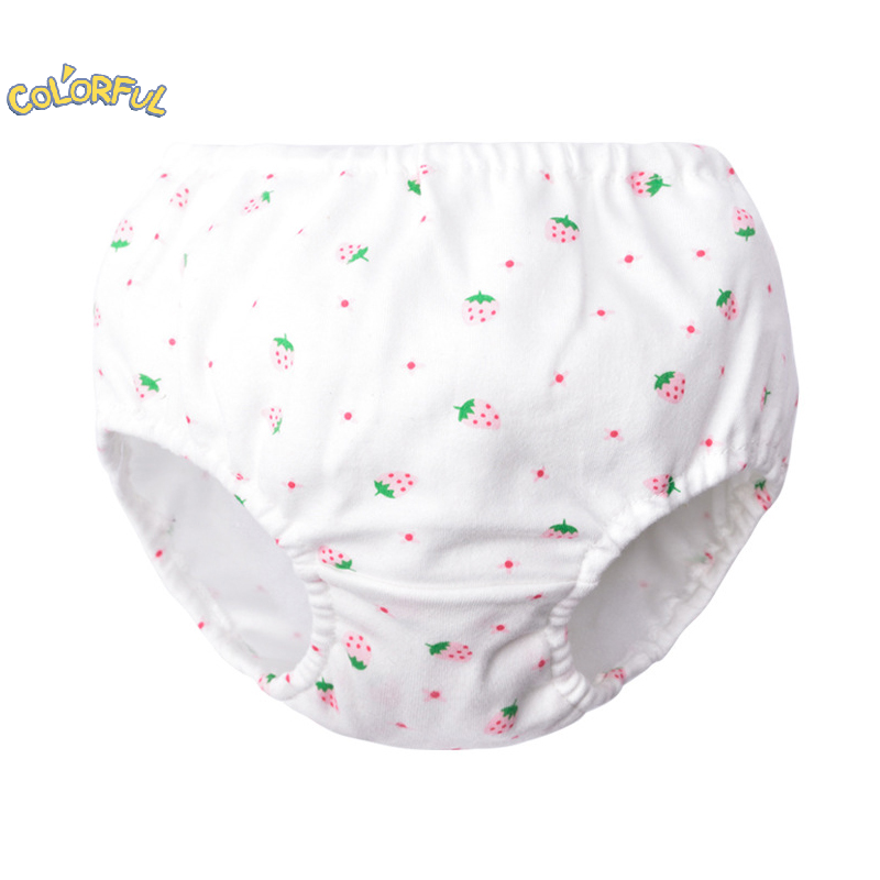 Baby Waterproof Reusable Training Pants Cute Cotton Baby Diaper Infant Shorts Nappies Panties Nappy Changing Underwear Cloth New