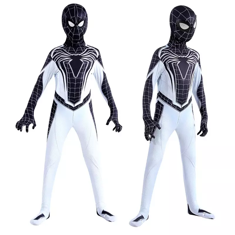 Disfraz de Spiderman de zona negativa para niños, mono de Cosplay de superhéroe, Spider Man, Zentai, Halloween