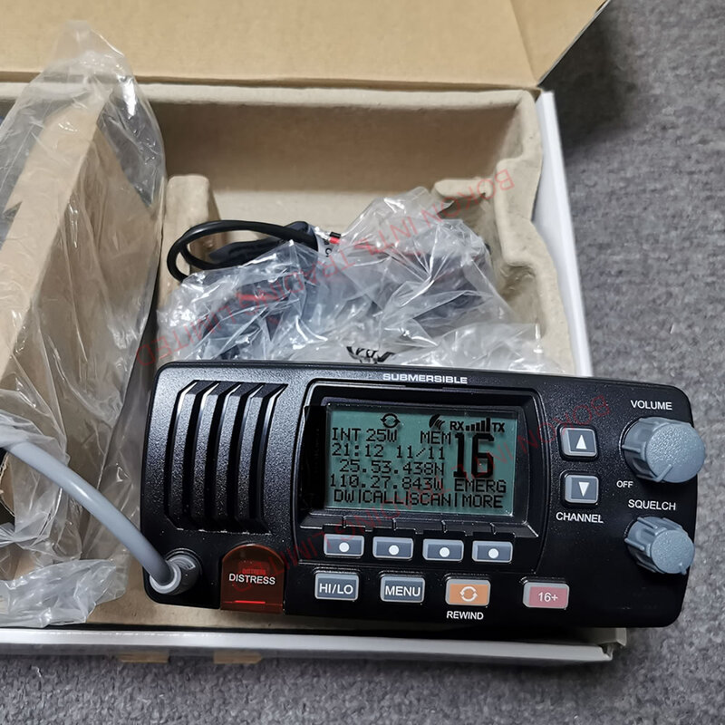 Rádio VHF de montagem fixa, MR F57B E, 25W, rádio classe D, rádio VHF