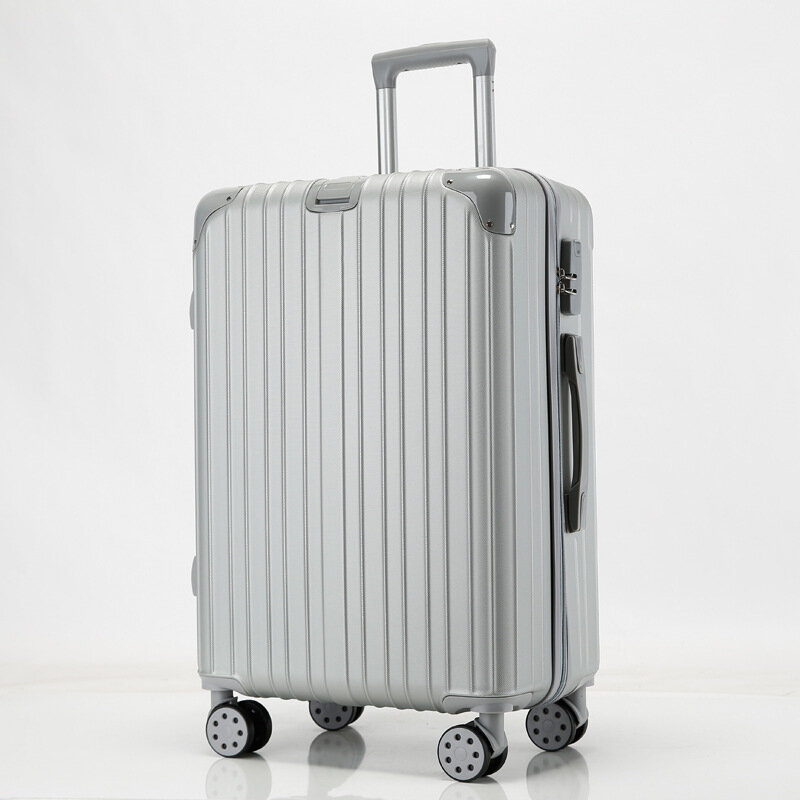 PLUENLI-maleta de equipaje con contraseña para hombre y mujer, maleta con ruedas universales
