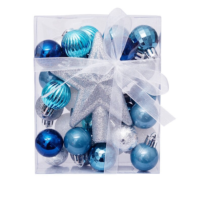 Новинка-30 шт./комплект, блестящие шары для рождественской елки, разноцветные строительные елочные шары, домашняя садовая Рождественская елка, ЛУЧШИЕ ЗВЕЗДЫ, декоративные принадлежности
