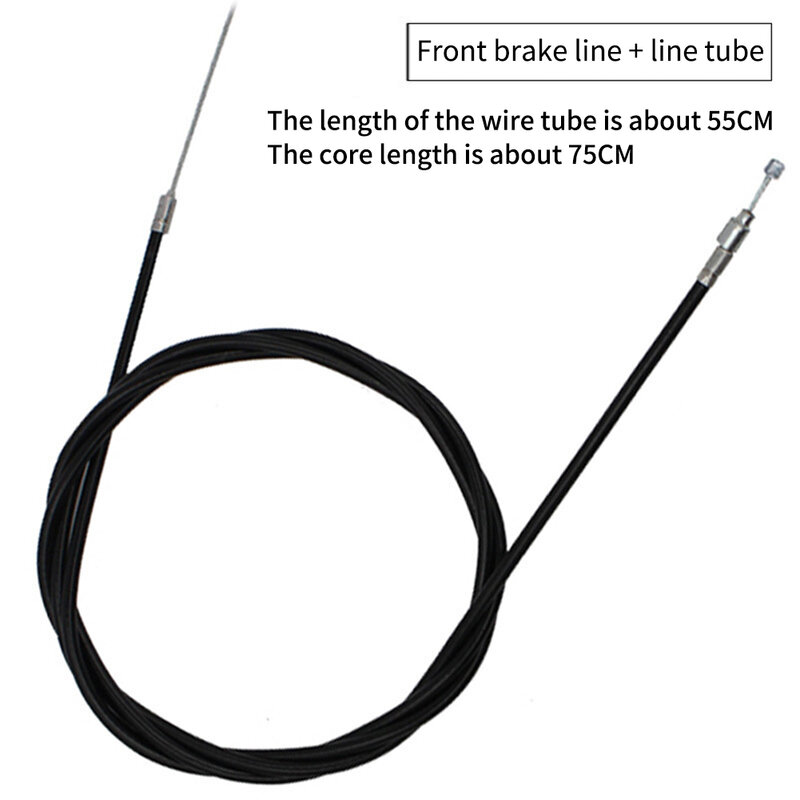 Front and Rear Bicycle Brake Cable Set with Stainless Steel Material Zinc Coated Finish Long Lasting Durability