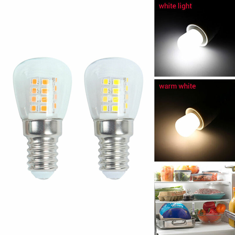 Светодиодная лампочсветильник для холодильника, лампочка 3 Вт с цоколем E14 для холодильников, швейных машин, люстры, 1 шт.