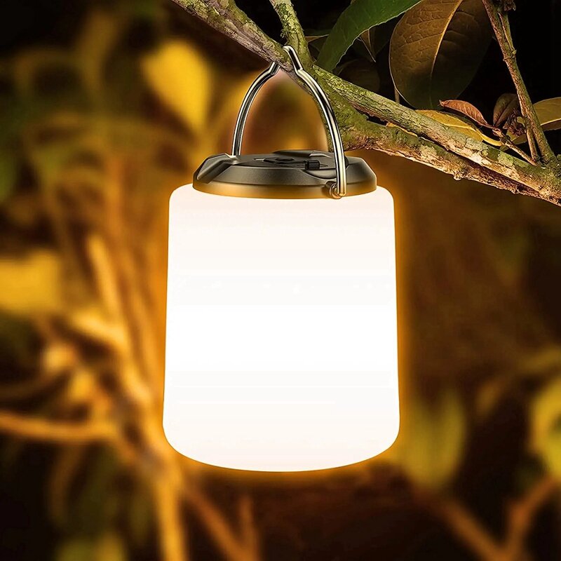 1 Piece Rechargeable Camping Light Outdoor Camping Lantern, White Camping Hiking Emergency Waterproof Light