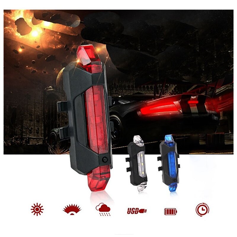 2Pcs Electric Scooter Warning Light Waterproof Safety LED For M365 Pro