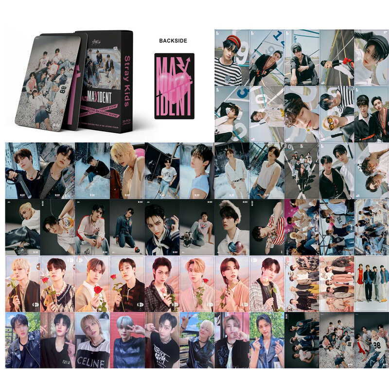 Kpop Stray Kids Lomo Cards, álbum de fotos, Photocard, novo, 55 peças por conjunto