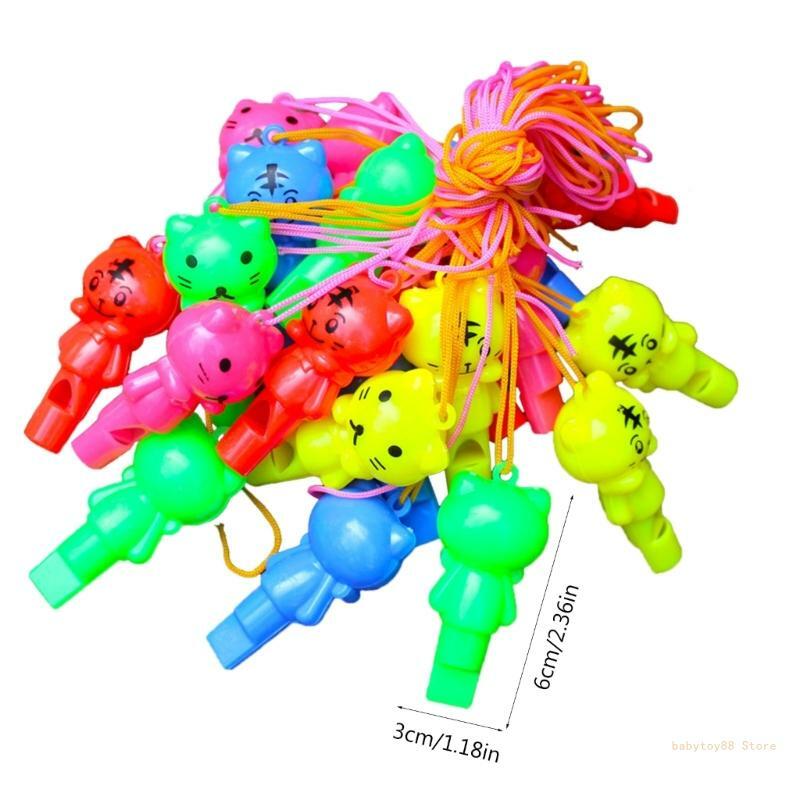 Y4ud 25 peças apitos animais brinquedo esportivo para líderes torcida para festa aniversário crianças