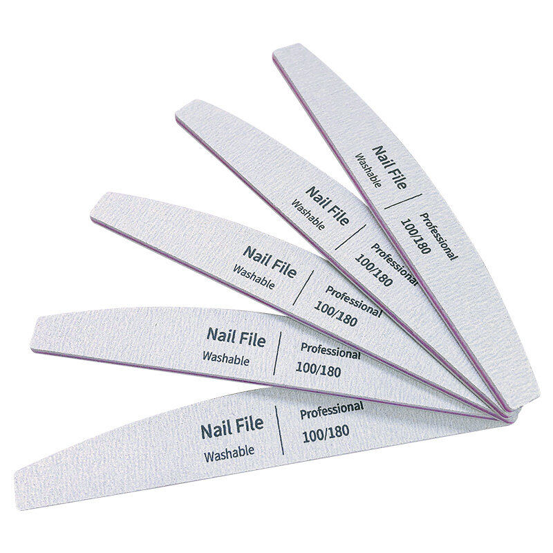 Nail File 100 to 180 Professional Tools Emery for Manicure Lime 240 Sandpaper Gel Polishing Files for Nails Buffers Set Polisher