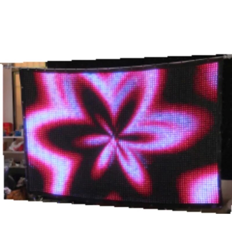 Gratis Pengiriman P3 2M X 3M Tirai LED Display Gerak LED Video Tirai dengan LED Visi Tirai PC Controller dengan Kasus Penerbangan