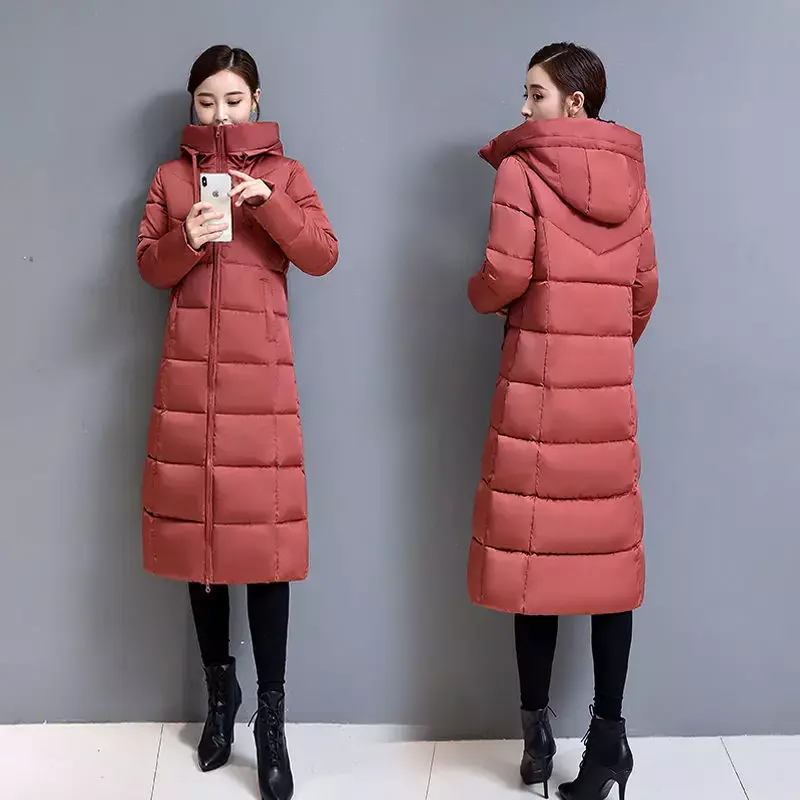 Doudoune longue ultra légère rembourrée pour femme, manteau très chaud pour le froid, parkas tendance légères, hiver 2024