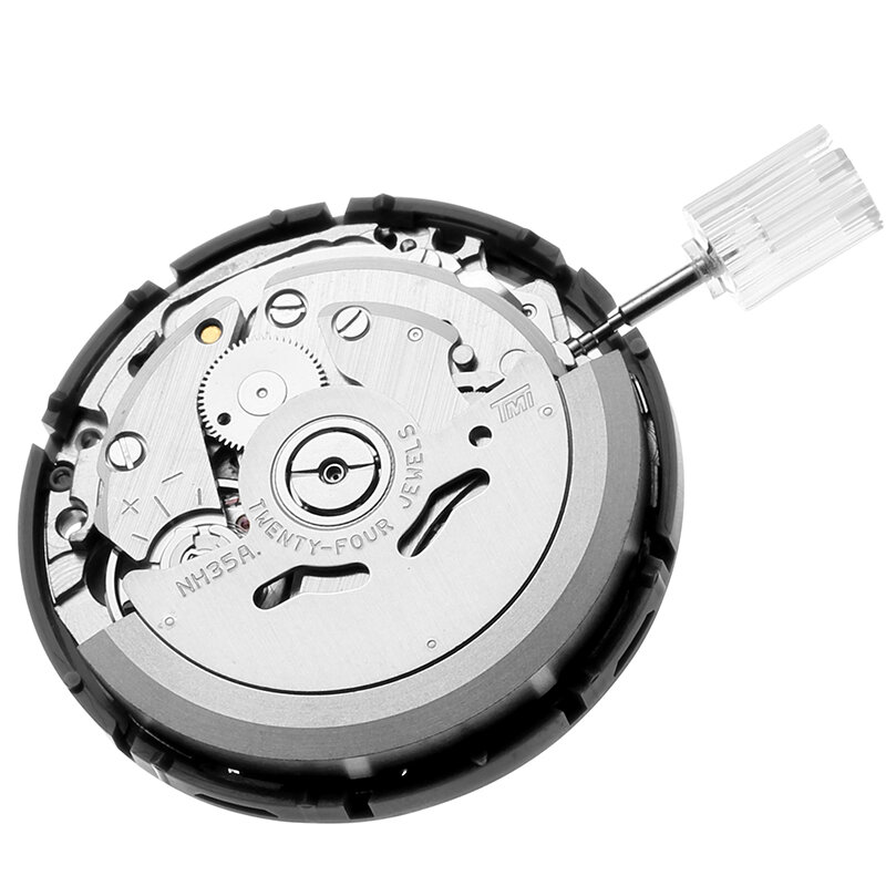 Japan Original Nh35/nh35A Mechanical Movement Black Datewheel Automatic Mechanical Clock Movement Watch Replace Accessories 2022