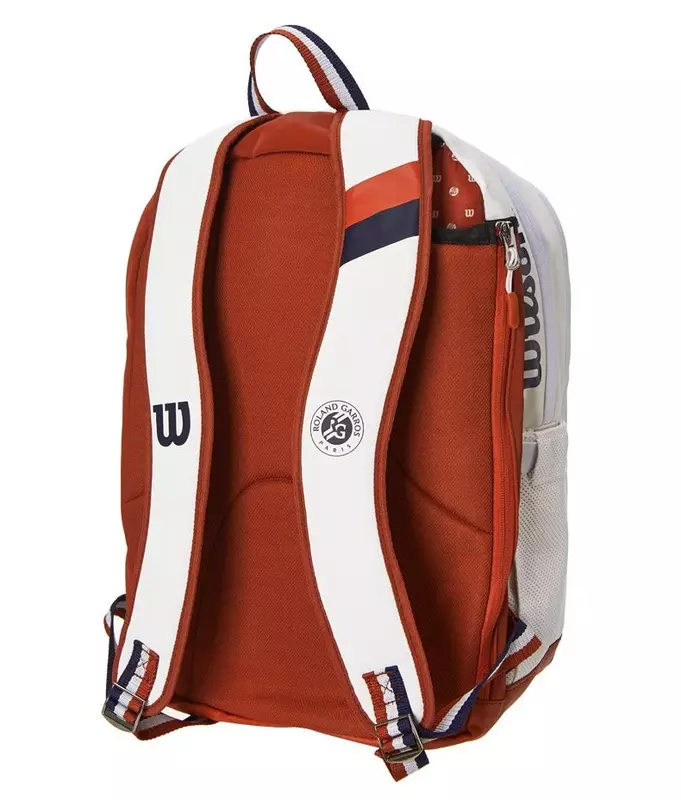 Wilson Roland Garros-Bolsa de tenis de arcilla, mochila Max para 2 raquetas con compartimento, Tour conmemorativo Abierto Francés