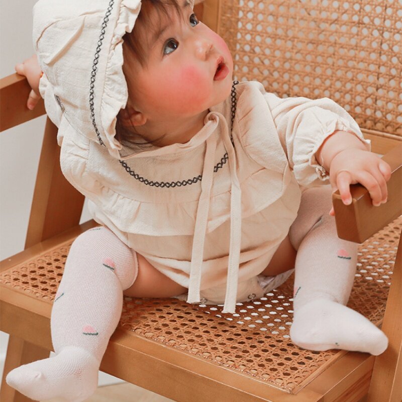 New Baby Socks Summer Multicolor Mesh Long Socks Anti-Mosquito Soft Socks Breathable Socks Fruit Boy Girl