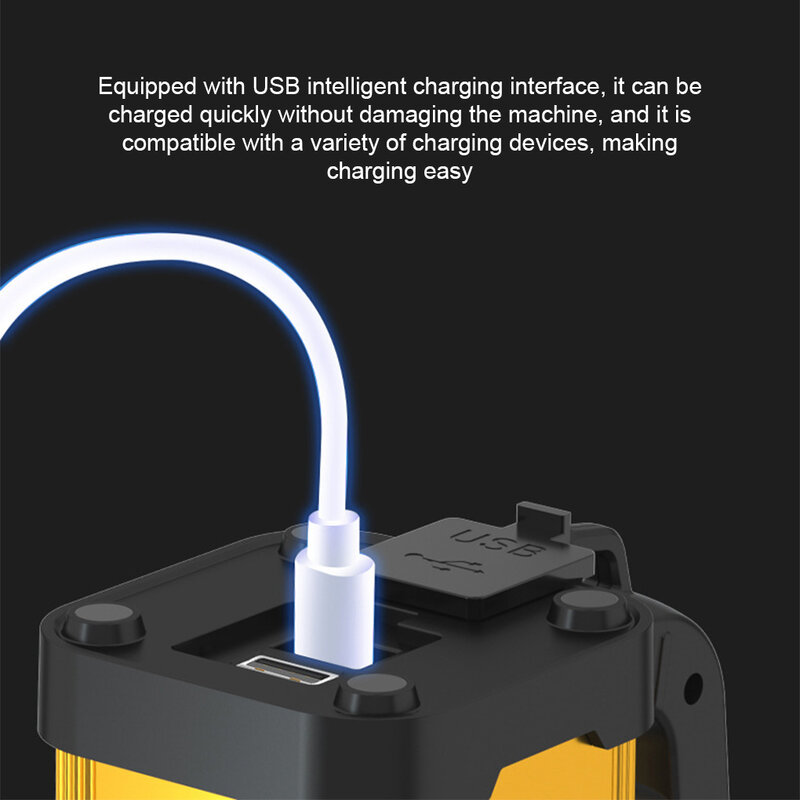 أضواء كاشفة طويلة المدى قابلة لإعادة الشحن USB ، مصباح كشاف ، تخييم