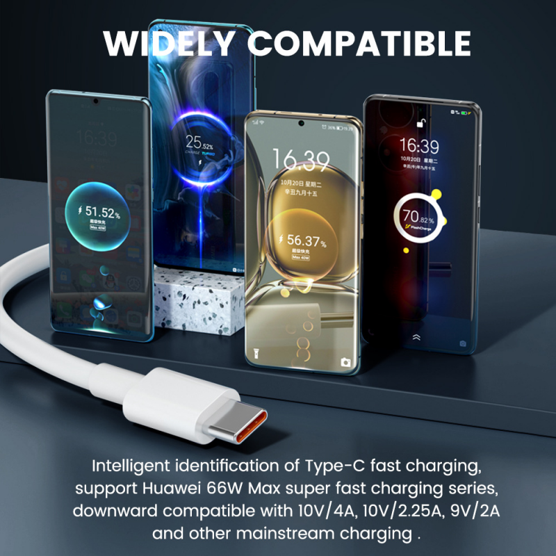 Супербыстрый зарядный USB-кабель 7A 100 Вт Type-C для Huawei Mate 40 30 Xiaomi Samsung, кабели для быстрой зарядки, шнур для передачи данных