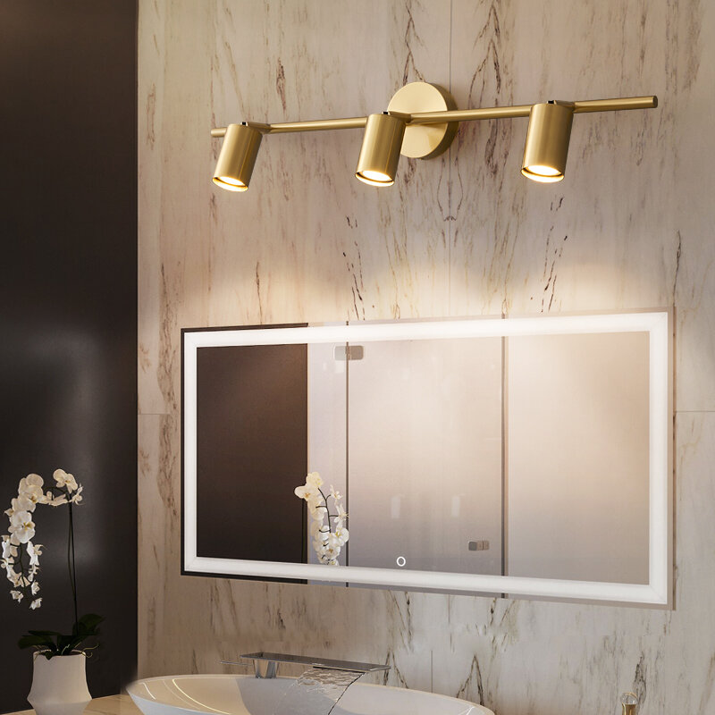 Classic Black vanity lights fixture Brass Mirror Front Lamp LED Sconce Decoration Home Hotel Bathroom Light Over Mirror