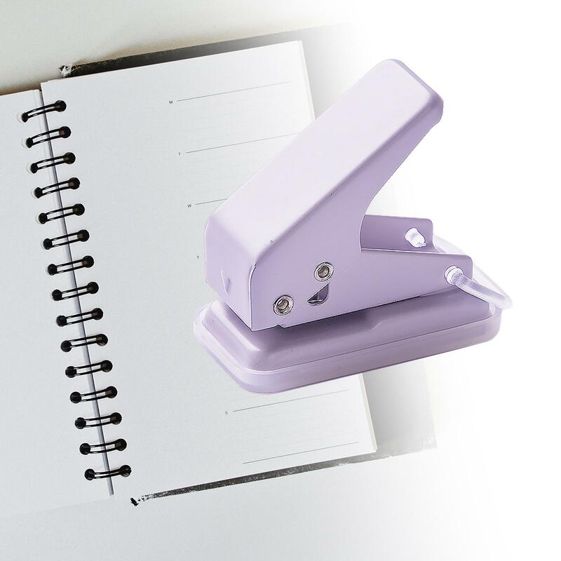 2-4 pak Mini pelubang lubang tunggal, pelubang genggam portabel untuk proyek seni buku harian