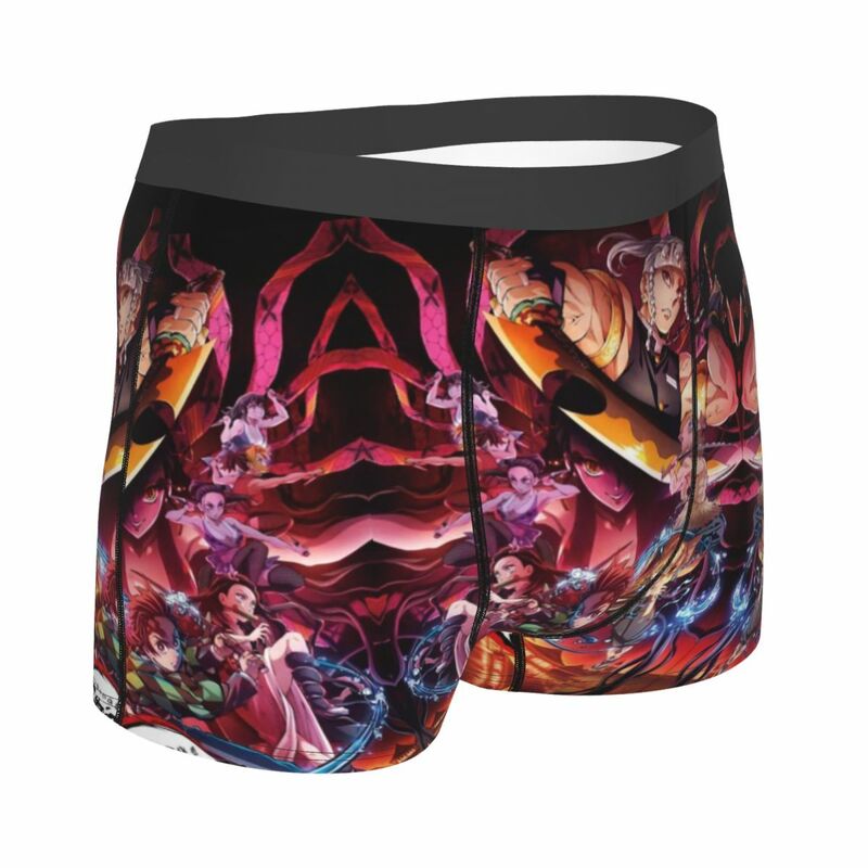 Kimetsu No Yaiba Demon Slayer Men's Boxer Briefs special Highly Breathable Underpants Top Quality 3D Print Shorts