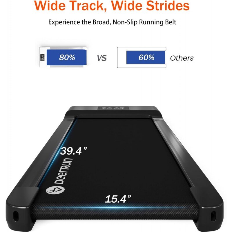 2024 Upgrade Walking Pad, Smart Under Desk Laufband für zu Hause, Laufbänder ohne Montage, App/Fernbedienung, LED-Display, Gehen