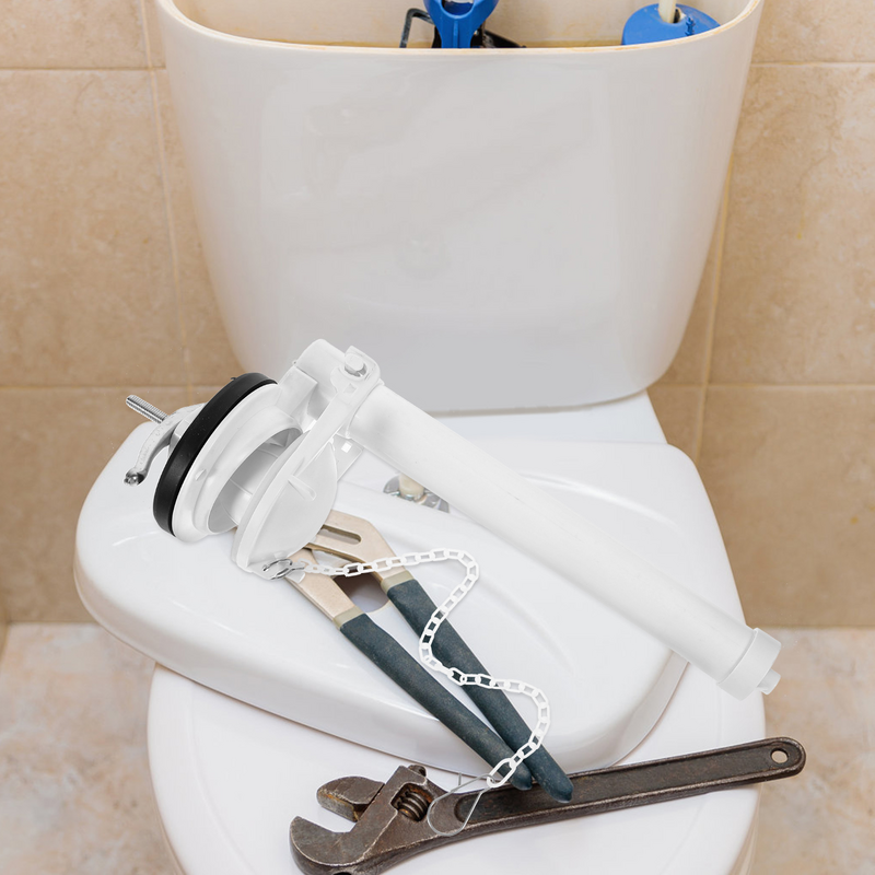 Toilet Flush Repair Tool with Chain and Flapper Toilet Drain Valves Fitting